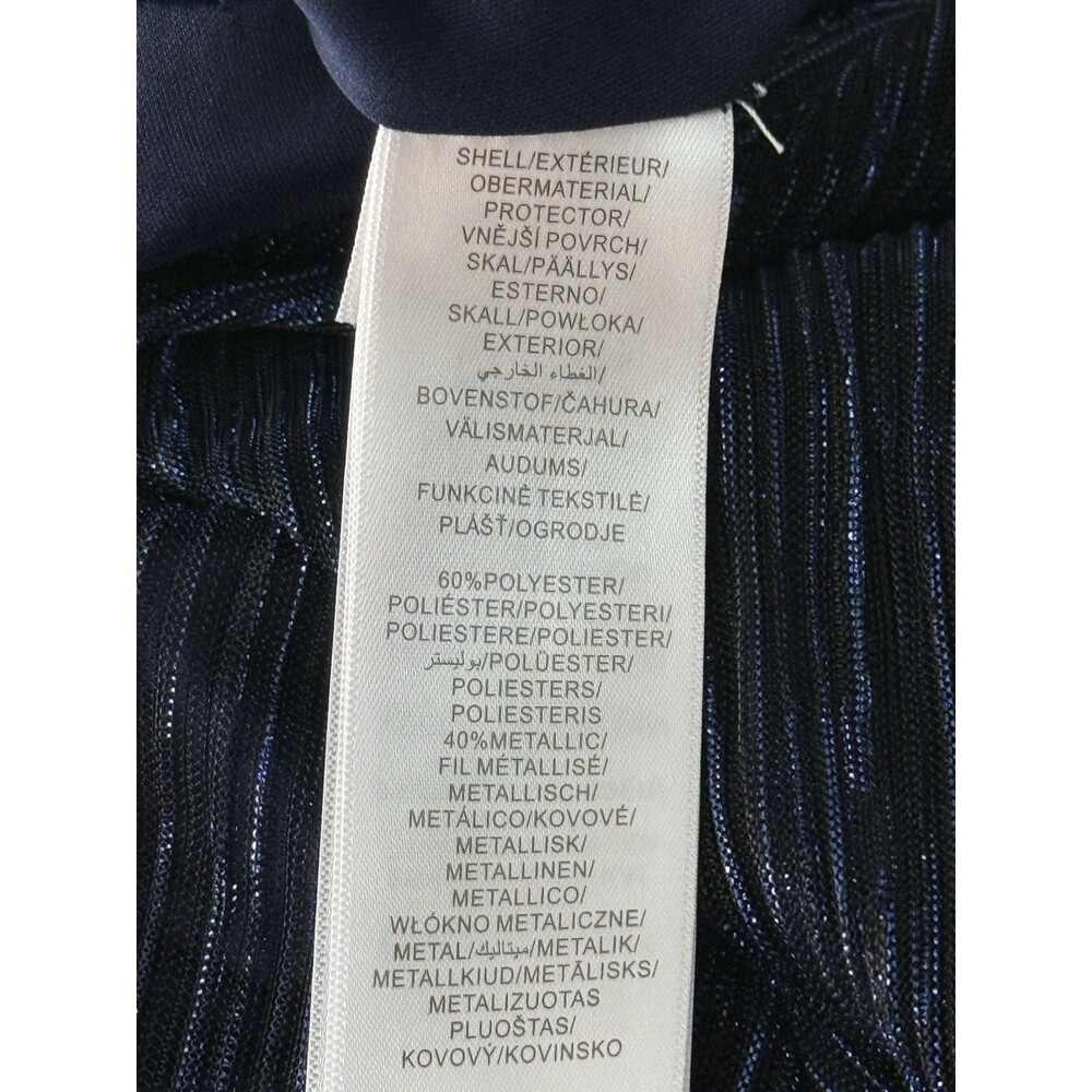 Adrianna Papell Navy Jumpsuit Sz 10 - Picture 12 of 16